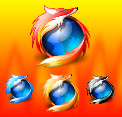 firefox icon image. While Firefox is